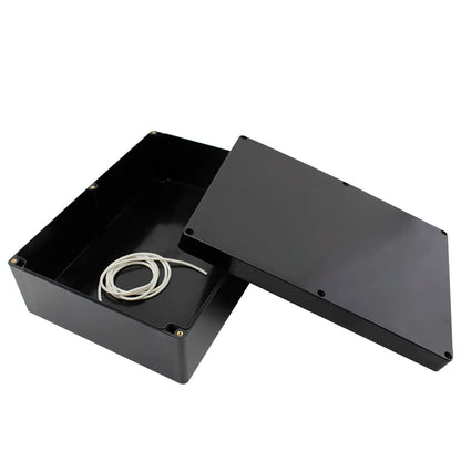 Black Box Outdoor Waterproof Case - Plastic Electronic Project Instrument Junction Box Housing, Weatherproof Protection