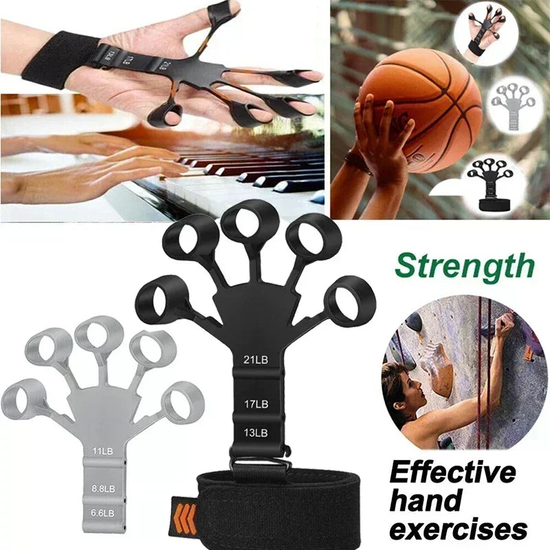 Silicone Grip Trainer – Finger Exercise Stretcher, Hand Strengthener, Arthritis Grip Trainer, Hand Brush Expander