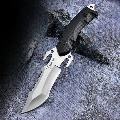 High Hardness Straight Knife - Portable Military Survival Pocket Knife for Outdoor Hunting and Tactics