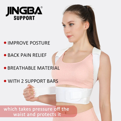 Fully Adjustable Upper Spine Support: Back Brace Posture Corrector for Men and Women