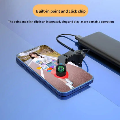 Auto Screen Clicker for Smartphone - Digital Tapper for Apps, Video Live Streaming, Gaming, and Tripod Touch Assistance