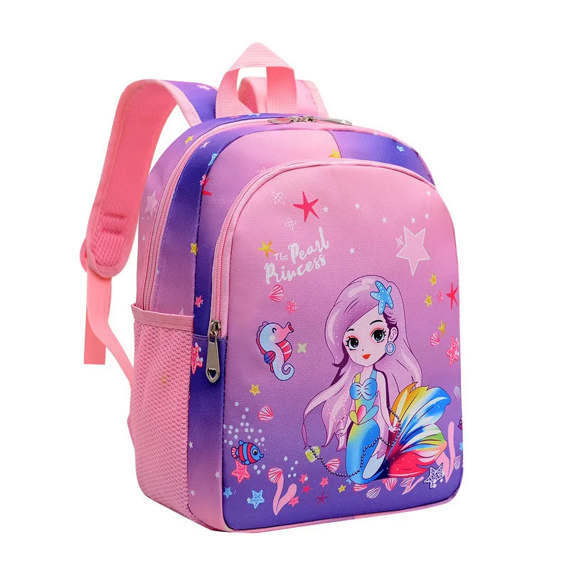 2023 Baby Girls Engineering Backpack – Cartoon School Bag for Kids Ages 2-6, Small Kindergarten Backpack, Cute Design