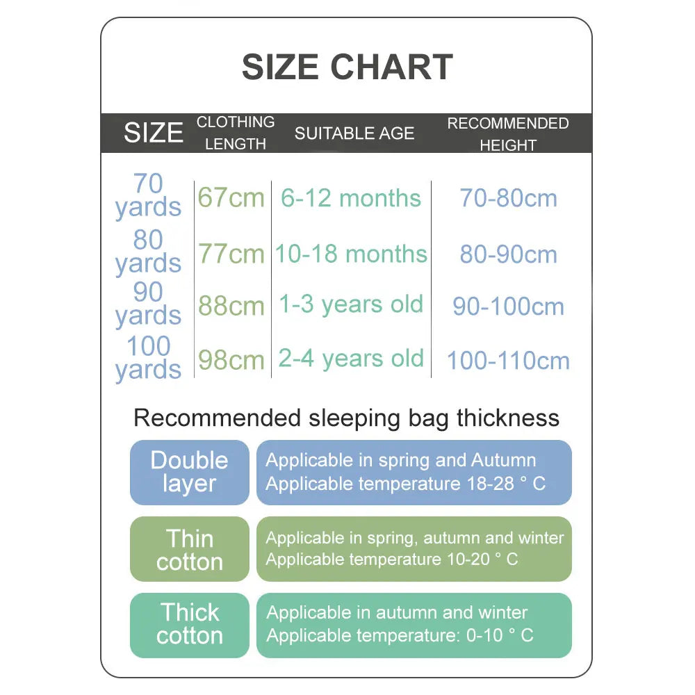 Baby Cartoon Split-Legged Sleepsack with Detachable Sleeves - Thickened Sleeping Bag for Boys and Girls, Autumn and Winter