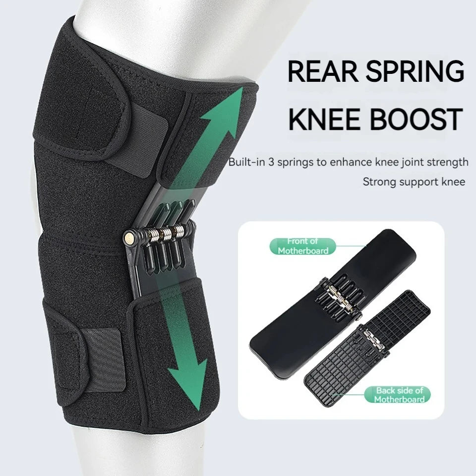 Knee Support Medical Brace - Power Lift Spring Stabilizer for Joint Support, Gym and Sports Health Care