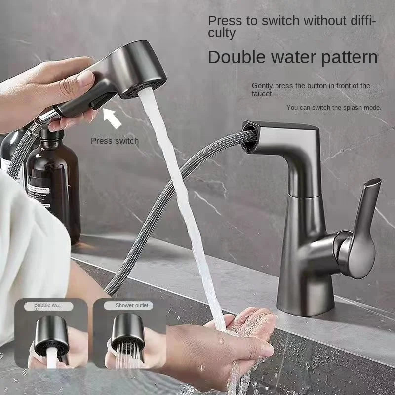 360° Degree Rotation Bathroom Faucet - Scalable Kitchen Faucet, Sink Tapware Blender for Washbasin Tap