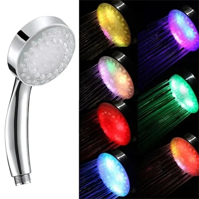 7-Color LED Changing Shower Head | Rainfall Water-Saving Shower Sprayer | Bathroom Accessories Replacement