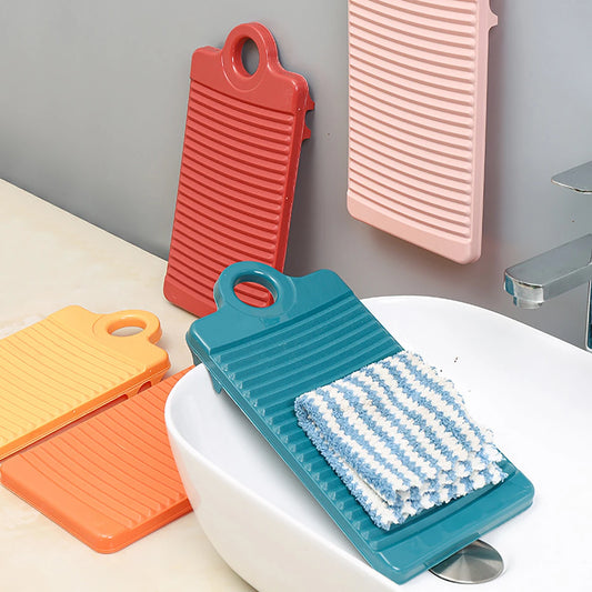 Portable Mini Plastic Washboard: Laundry Board for Shirts, Underwear, and Clothes Cleaning