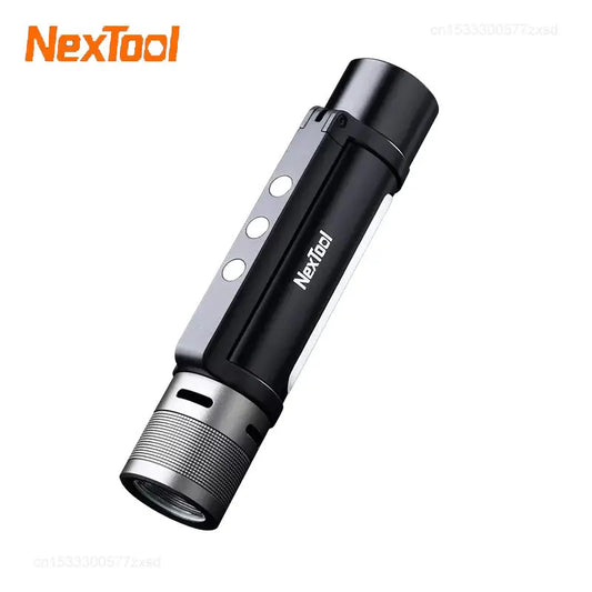 Nextool Outdoor 6 in 1 Zoom Flashlight - Multifunction Portable LED Light, Sound, Alarm, 1000lm, Waterproof, 2600mAh