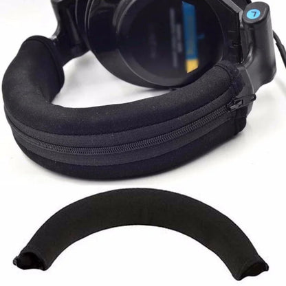 Zipper Headphone Protector Sleeve: Cushion Pad Headband for Audio Technica ATH MSR7 M50X M40X M30 M20X - Extend the Life of Your Headphones