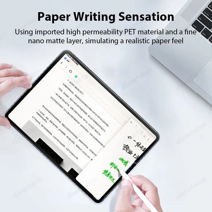 Paper-Like Matte Film Screen Protector for iPad Pro 12.9"/12.9", 11" 2022, Air 4/5/3, 10th/9th/8th/7th Generation, Mini 6 - Writer