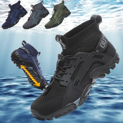 2023 Aqua Shoes for Men – Quick-Drying, Anti-Slip Sneakers for Mountain Hiking, Swimming & Water Activities