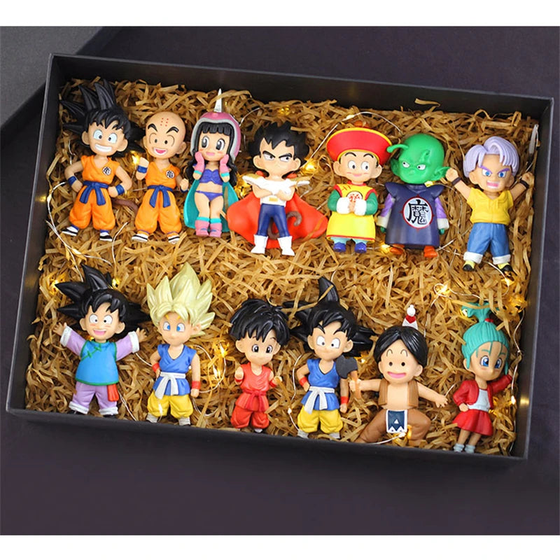 Dragon Ball Z Super Saiyan Son Goku Action Figure Set – Son Gohan, Vegeta, Broly, Piccolo, and Majin Buu | Anime Collectible Toy Gift