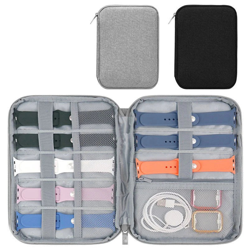 Travel Watchband Box for Apple Watch: Smart Storage Organizer for Straps, Cables & Accessories