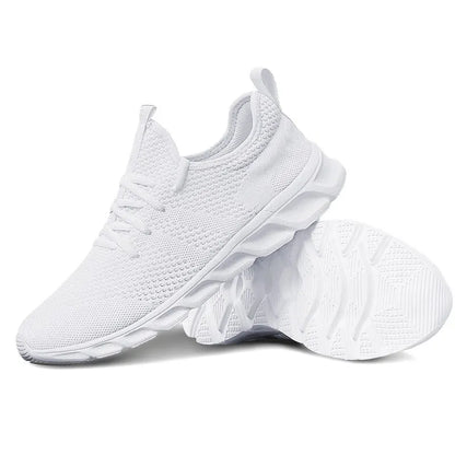 Women’s Casual Sport Shoes – Lightweight White Sneakers, Breathable Mesh, Black Running, Athletic Jogging Tennis Shoes