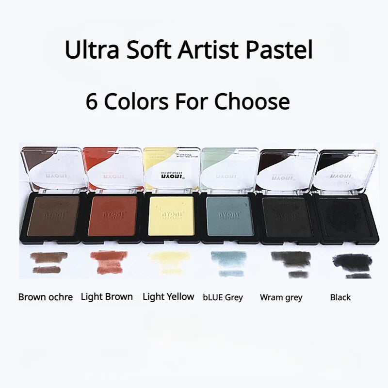 Professional Ultra Soft Drawing Set: Pastel, Graphite, and Charcoal - Blendable Colors for Sketching, Wet or Dry Application