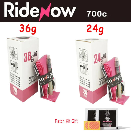 Elevate Your Ride: RideNow Ultralight 700c Road Bicycle TPU Inner Tube - French Valve, Available in 45mm, 65mm, 85mm - High-Quality Bike Inner Tubes