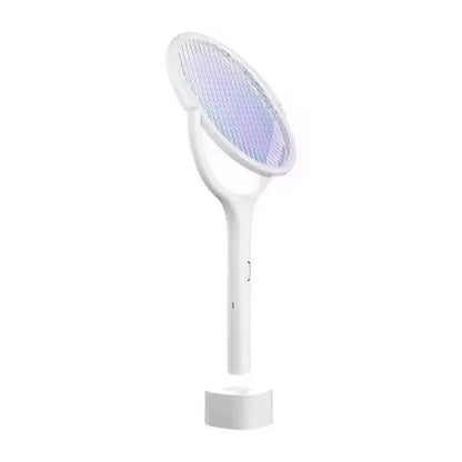 5-in-1 Fast Charging Electric Mosquito Swatter – Battery Powered Bug Zapper, Safety Insulated Lamp, Adjustable ABS Racket