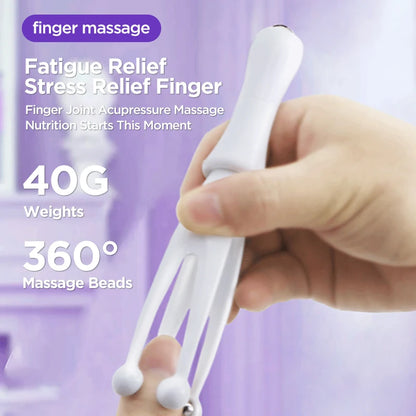 New Finger Massager – 360-Degree Rolling Steel Ball, Health Care Massage Tool