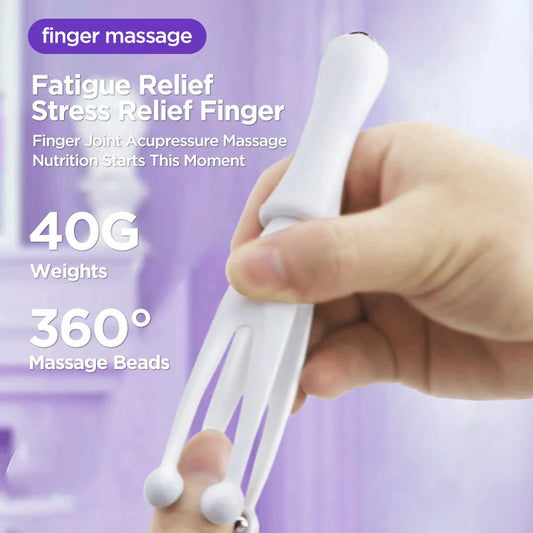New Finger Massager – 360-Degree Rolling Steel Ball, Health Care Massage Tool