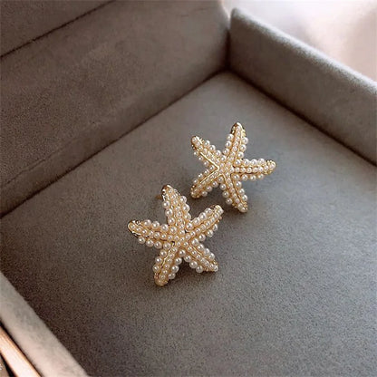 New Starfish Earrings for Women – Temperament Design, Exquisite and Comfortable for Sleeping, Perfect Party Gifts and Fashion Jewelry