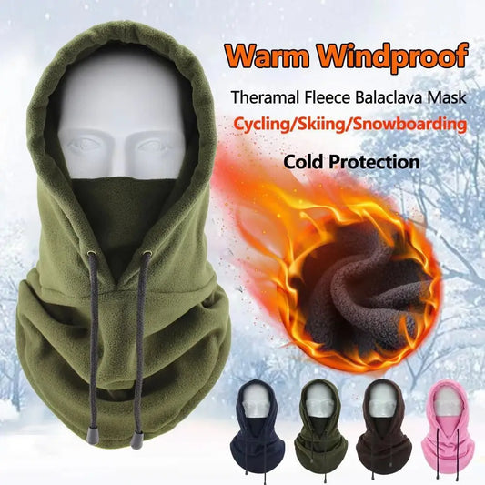 Fashion Polar Fleece Balaclava Hat - Winter Beanie, Windproof Full Face Ski Mask for Men and Women, Warmer Cap and Scarf