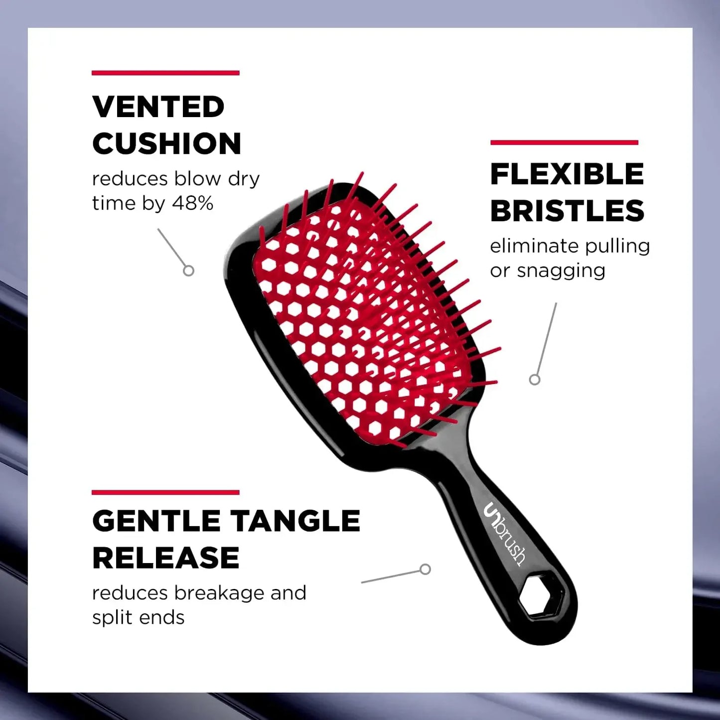 FHI HEAT Unbrush Hair Comb - Innovative Hairbrush for Effortless Styling - 1PC