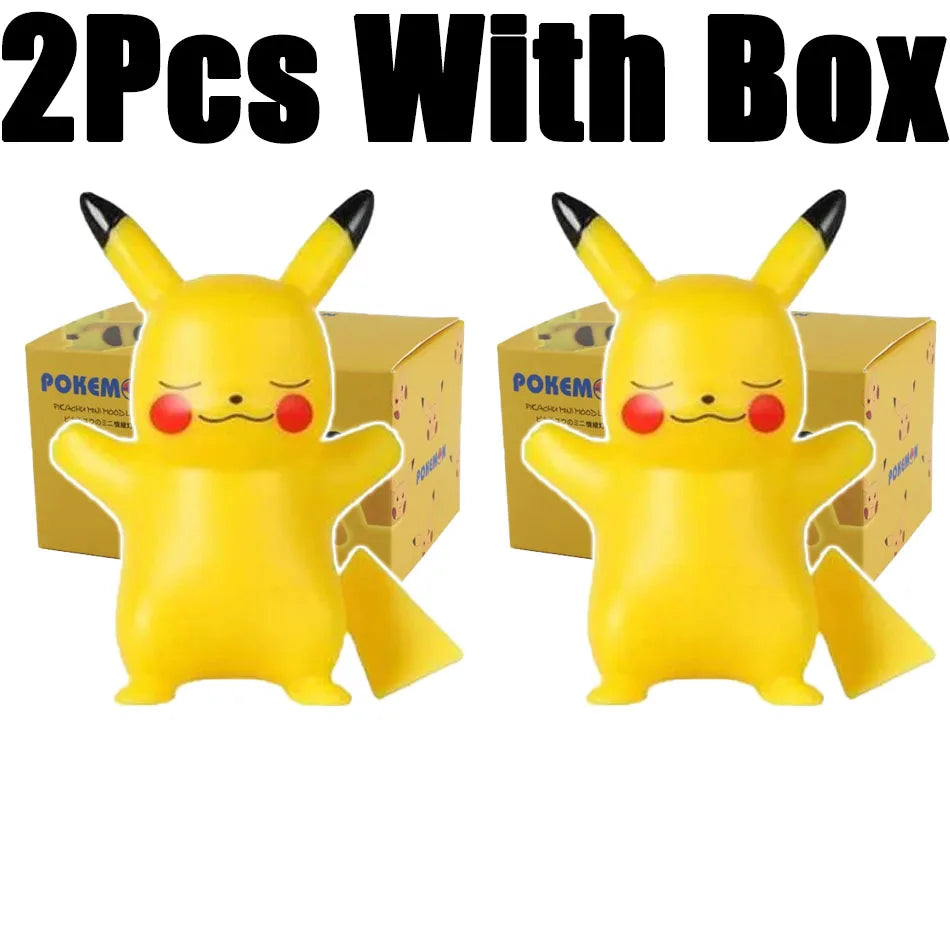 10 Piece Pokemon Night Light Set: Pikachu, Gengar, Charizard, Psyduck, Squirtle - Soft Glowing Bedside Lamps for Kids