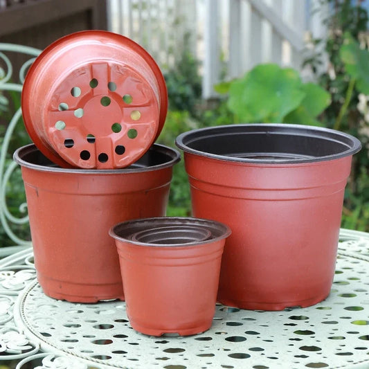 50/20pcs Plastic Flower Pots - Nursery Seedling Planters for Flowers and Seeds - Garden Supplies Container Box