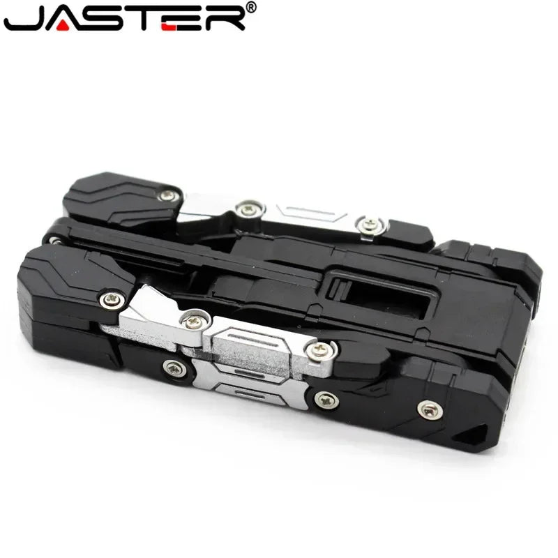 JASTER Plastic Toy Style USB Flash Drive – Cartoon Transformer Character, Available in 4GB, 8GB, 16GB, 32GB, Transformation Robot Pendrive