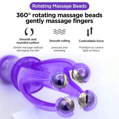 New Finger Massager – 360-Degree Rolling Steel Ball, Health Care Massage Tool