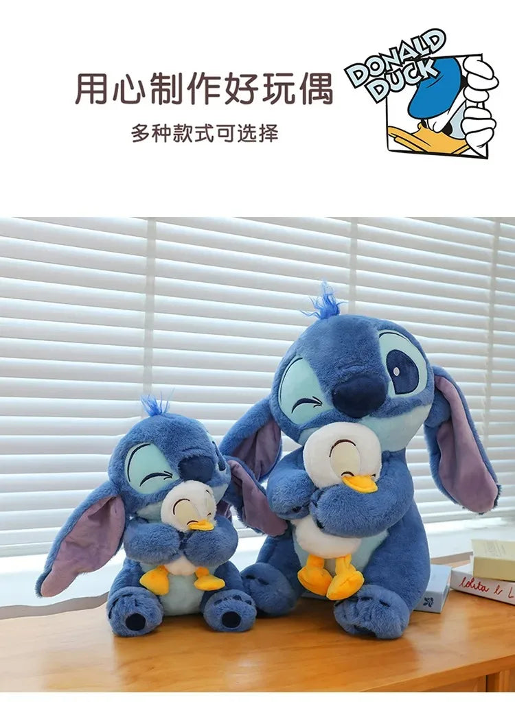 Disney Stitch Lilo Doll - Cute Duck Stitch Plush Toy, Kawaii Decoration for Christmas and Children's Birthday Gifts