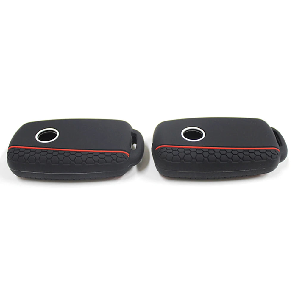 Silicone Car Key Fob Case Cover - For Volkswagen Sagitar, Polo, Golf, Bora, Tiguan, Touareg, Phaeton, SEAT, Skoda