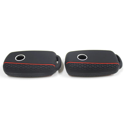 Silicone Car Key Fob Case Cover - For Volkswagen Sagitar, Polo, Golf, Bora, Tiguan, Touareg, Phaeton, SEAT, Skoda