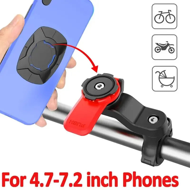 New Motorcycle Bike Phone Holder – Non-Slip Mobile Mount for iPhone, Xiaomi, MTB, Moto – Cycling Handlebar Bracket