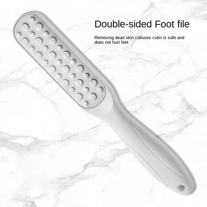 Professional Double-Sided Foot File - Stainless Steel Heel Grater and Rasp for Hard Dead Skin and Callus Removal