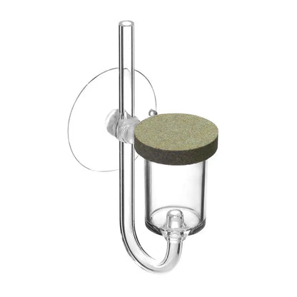 Transparent Acrylic CO2 Refiner with Suction Cup: Mini Diffuser & Regulator for Fish Tank Aquariums | U-Tubes Accessories