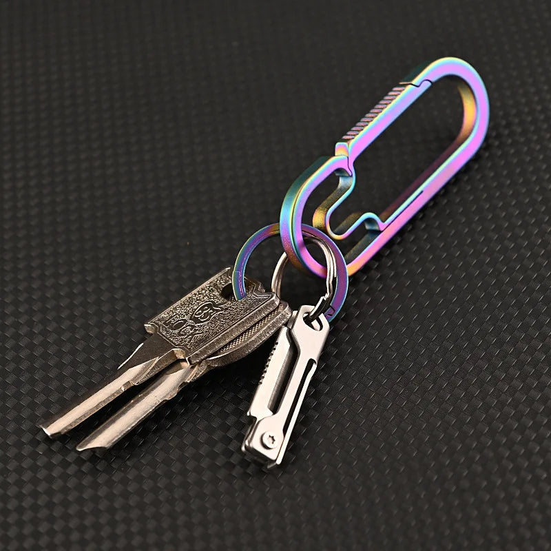 Mini Square Head Keychain Pendant Knife | Stainless Steel Folding Knife for Outdoor Camping | Portable Pocket Knife | 1 Piece