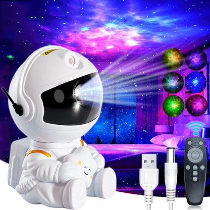 Galaxy Star Astronaut Projector Light – Starry Sky LED Lamp for Bedroom Decoration, Nebula Night Light, Perfect Children's Gift