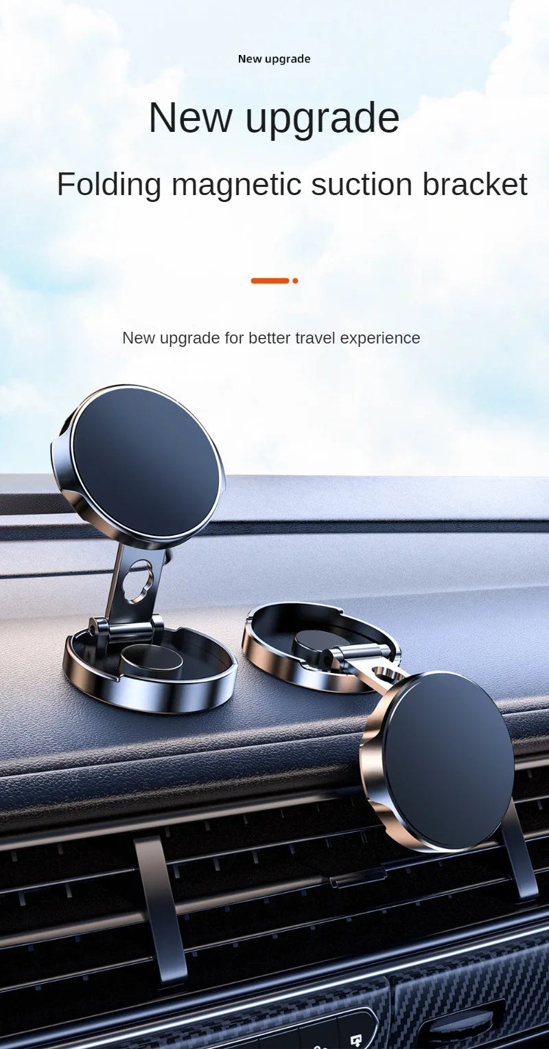 2024 Magnetic Car Phone Holder - Strong Magnet Smartphone Stand for GPS & Cell Support, Compatible with iPhone 14/13/12/X, Xiaomi, Samsung, LG