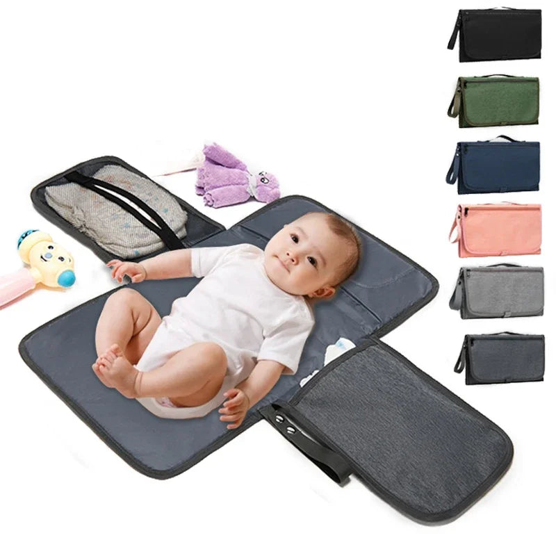 Convenient Diaper Changing Solution: Portable Diaper Changing Pad with Pockets - Waterproof Travel Station Kit - Ideal Baby Gift for On-the-Go Parents