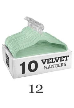 10Pcs Colorful Velvet Non-Slip Hangers - 45CM Seamless Flocking for Dry and Wet Wardrobe Storage, Adult Magic Hangers