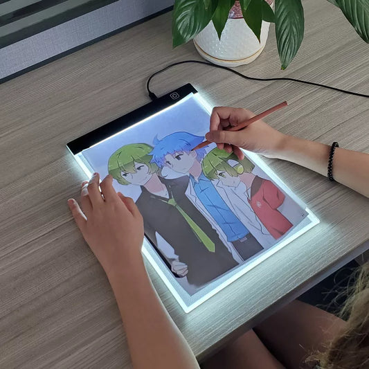 A4 Dimmable LED Drawing Copy Pad Board - Educational Children's Toy for Painting & Creativity - Unique Gifts for Kids' Growth and Playmates