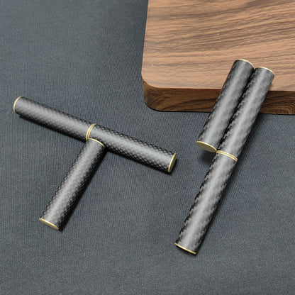 EDC Fidget Toy: Magnetic Metal Carbon Fiber Three-Section Stick for Stress Relief - Rotating Creative Gift for Adults