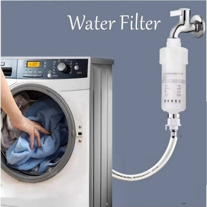 5'' Pre-Filter Water Cartridge – Washing Machine Filter with Adapter for Bathroom, Water Heater, Toilet & Household Purification