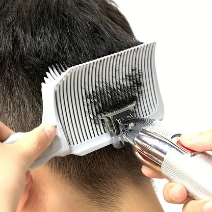 Professional Hair Clipper Comb - Men's Flat Headed Comb for Mixing and Cutting, Ideal for Salon Styling