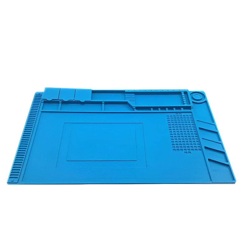 Heat-Resistant Repair Pad for Soldering Station - Silicone Soldering Mat Work Desk Platform for BGA Soldering