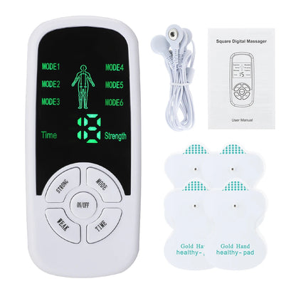 EMS Pulse Electric Muscle Stimulator - Back, Neck and Body Massager with TENS Acupuncture Meridian Physiotherapy, Digital Massage Tools