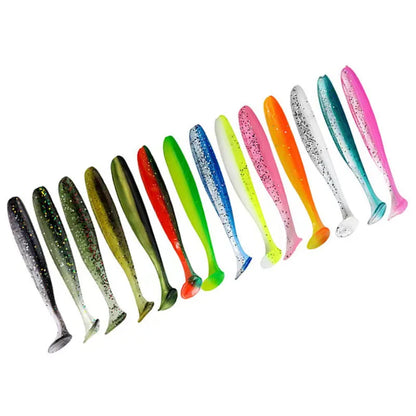 Soft Bait Fishing Lures: T-Tail Shad Worms - Available in 70mm, 90mm, 120mm Sizes for Swimbait Sports