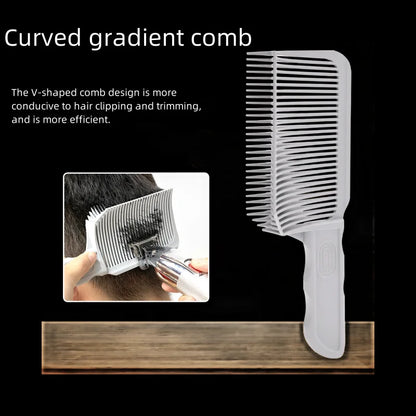 Men's Styling Comb Set - Blending, Fading, and Positioning Combs, Arc Flat Utility Comb for Men's Hair Styling Supplies