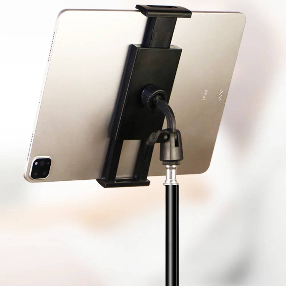 Adjustable Tablet Tripod Floor Stand Holder - Live Mount Support for 4-13 inch Tablets | Compatible with iPad Air, Pro 12.9, Lazy Holder Bracket